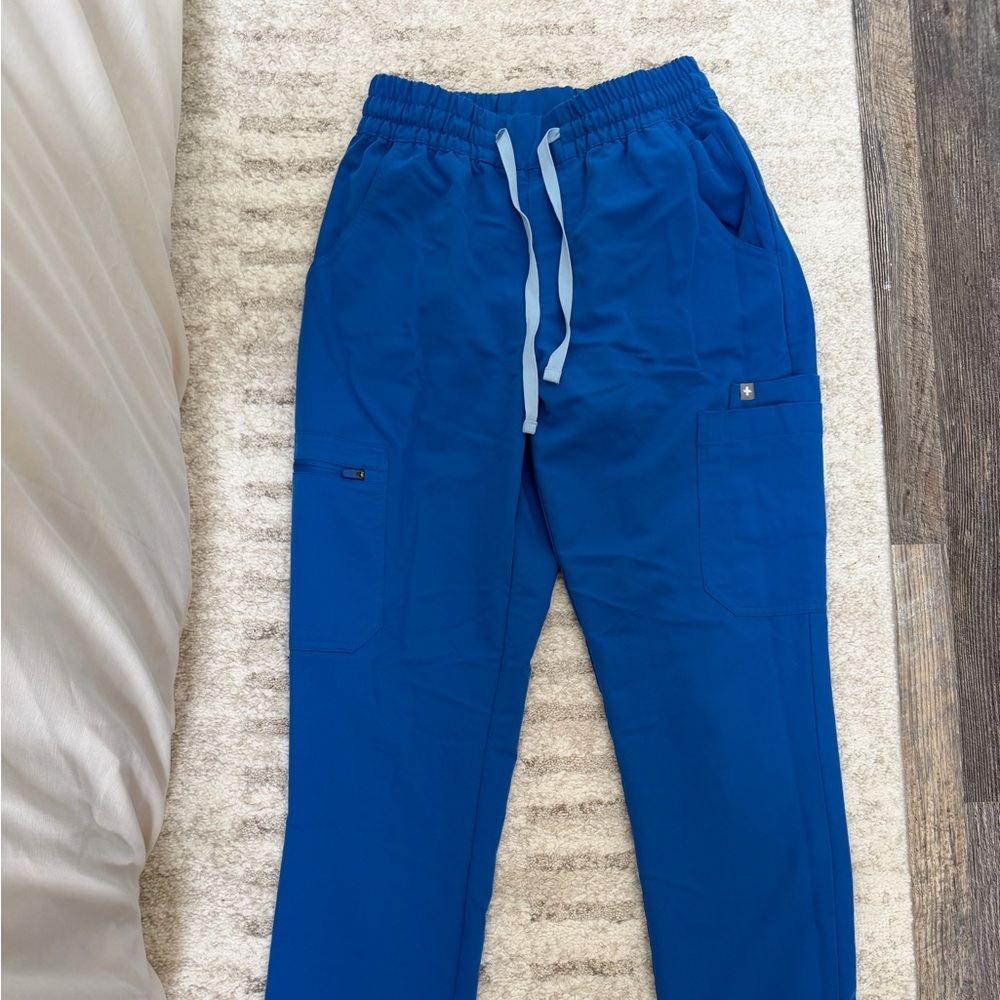 Figs Women's Royal Blue Straight Leg Scrub Pants